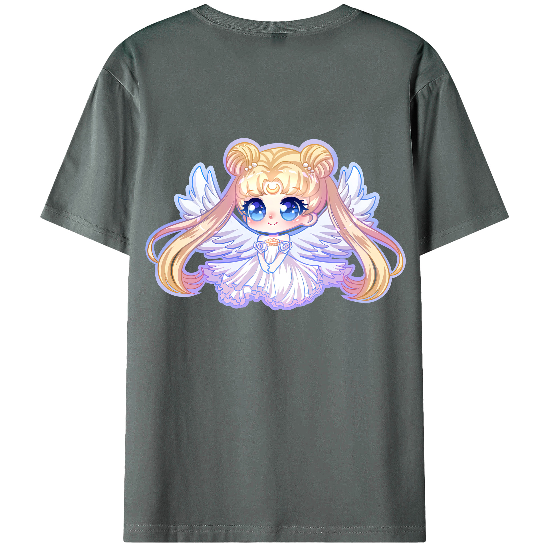 （画像用） 美少女戦士セーラームーン 愛野 美奈子 あいの みなこ Sailor Moon Aino Minako 綿100％半袖Tシャツ（背面プリント）